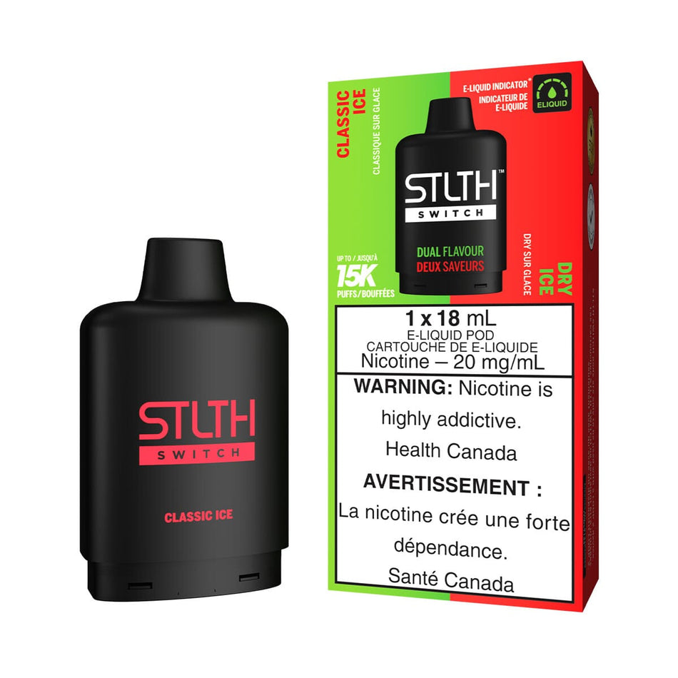 STLTH Switch Classic Ice and Dry Ice Disposable Vape Pod Disposable STLTH
