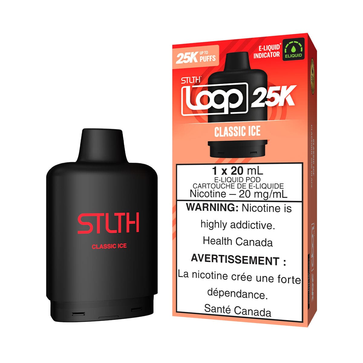 STLTH Loop 25K Classic Ice Disposable Vape Pod Disposable STLTH