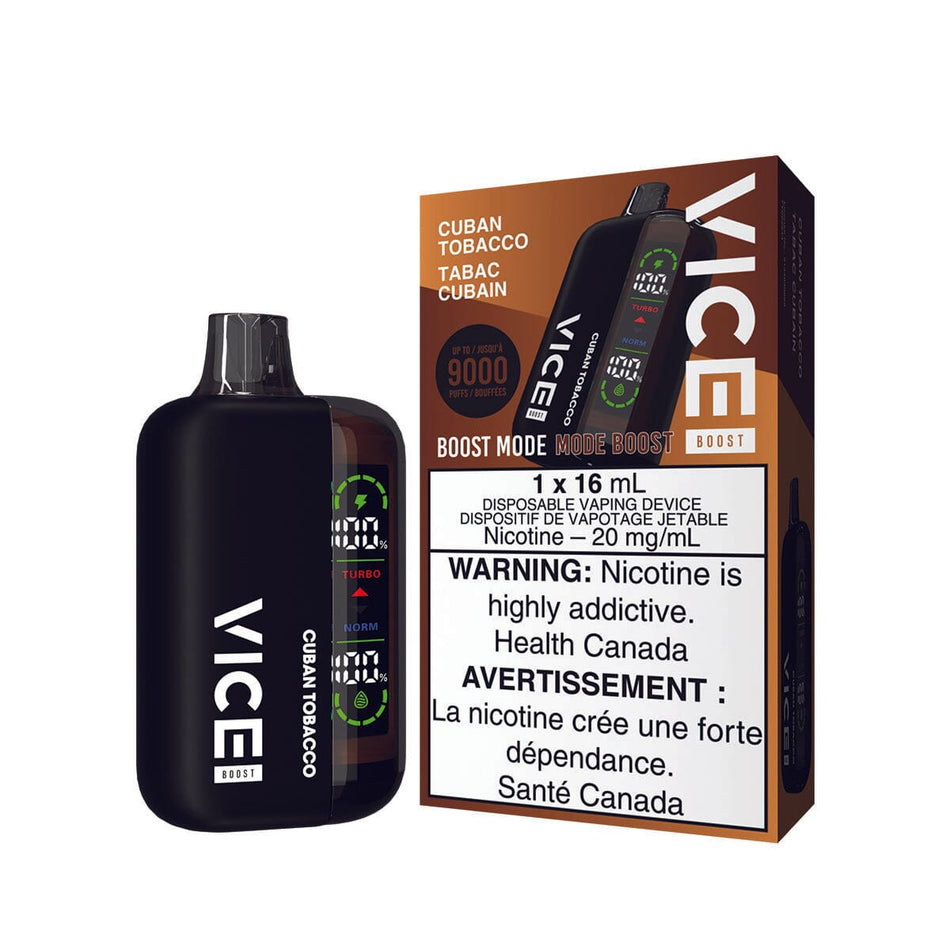Vice Boost Cuban Tobacco Disposable Vape Pen Disposable Vice