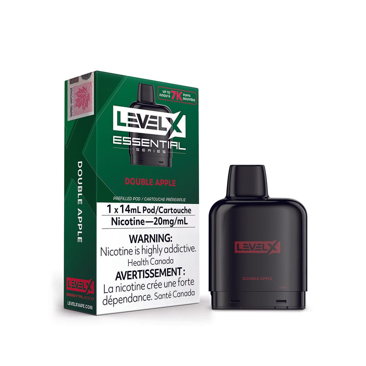 Level X Essential Series Double Apple Disposable Vape Pod Disposable Level X