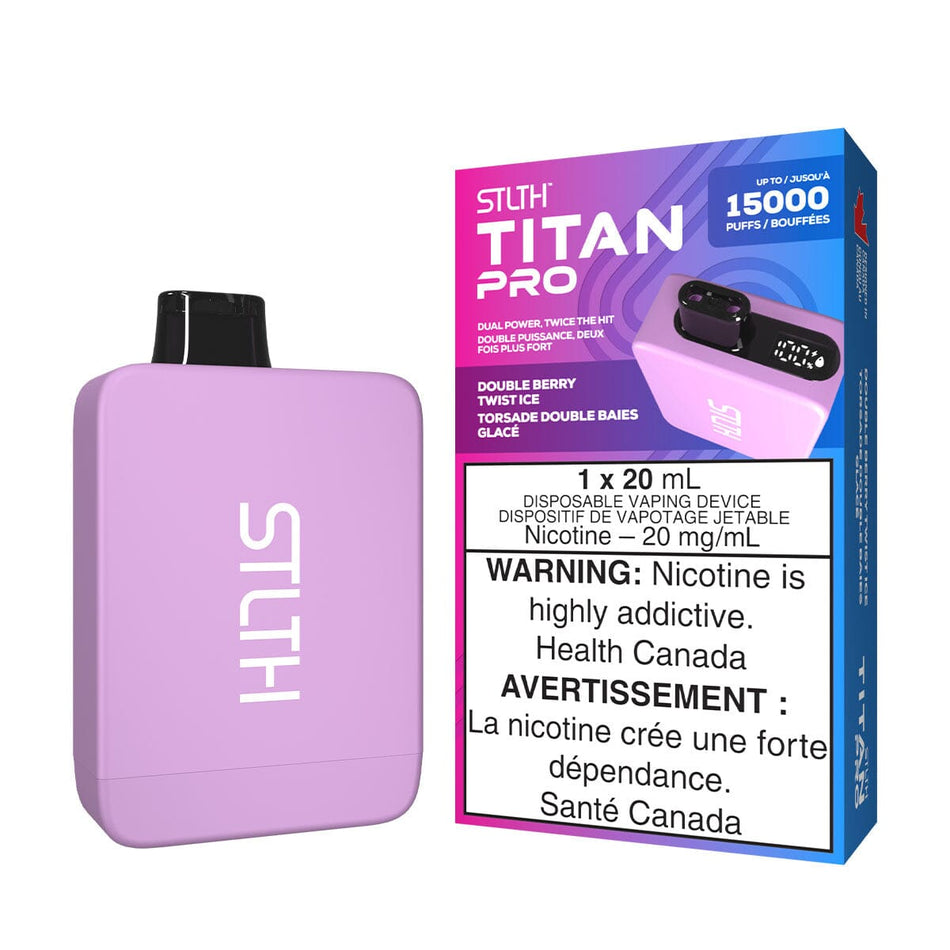 STLTH Titan Pro Double Berry Twist Ice Disposable Vape Disposable STLTH