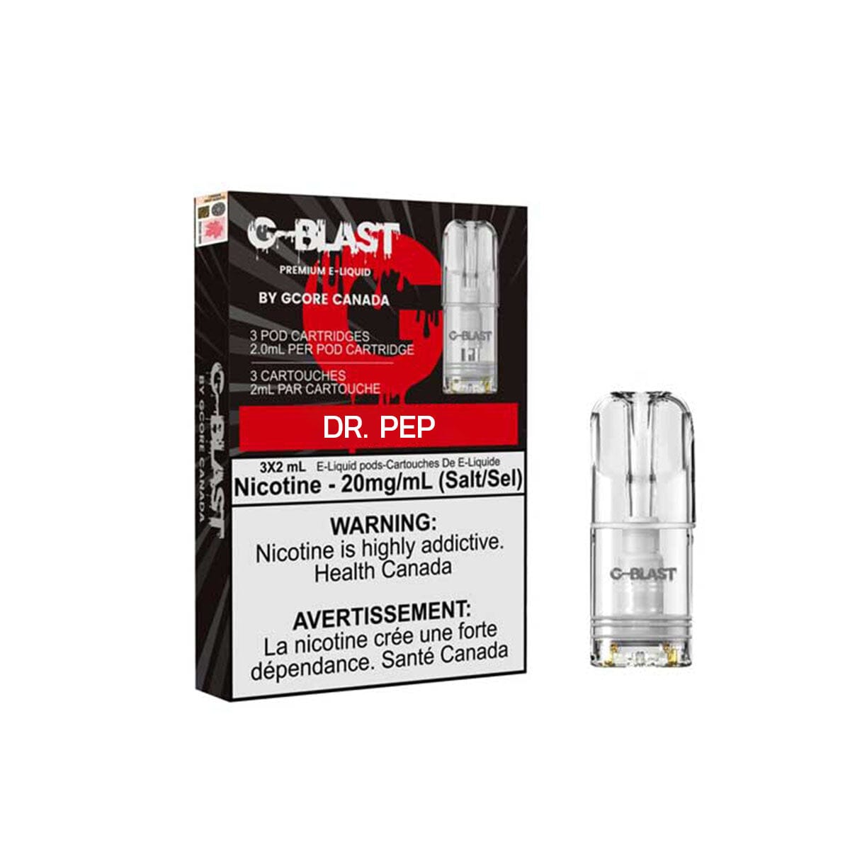 Stlth Compatible G-Blast Dr. Pep Vape Pods Pre-filled Pod Gcore