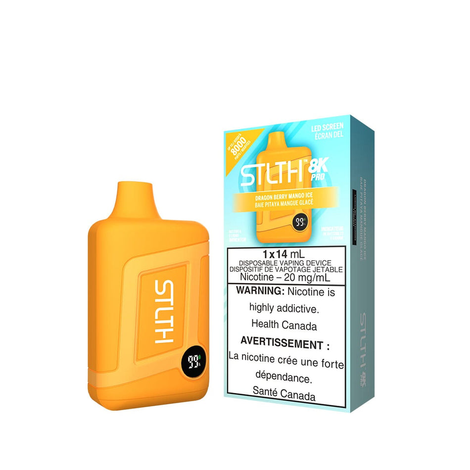 STLTH 8K Pro Dragon Berry Mango Ice Disposable Vape Pen Disposable STLTH