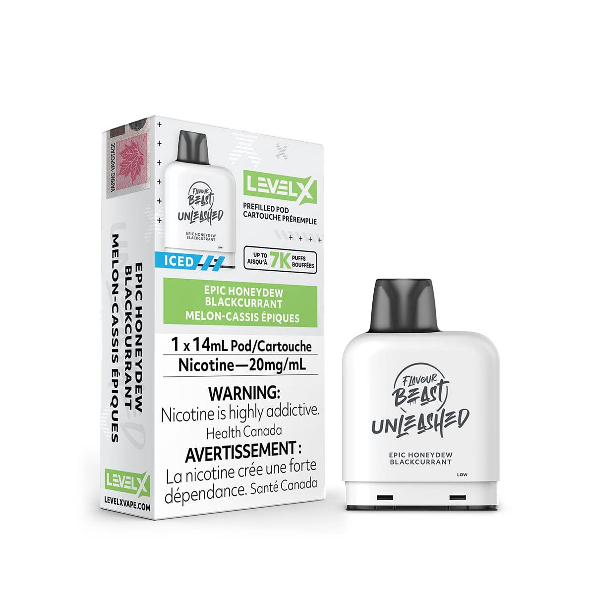 Level X Flavour Beast Unleashed Epic Honeydew Blackcurrant Disposable Vape Pen Disposable Flavour Beast