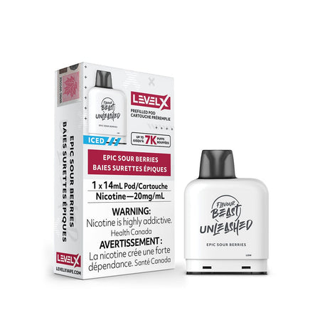 Level X Flavour Beast Unleashed Epic Sour Berries Disposable Vape Pen Disposable Flavour Beast