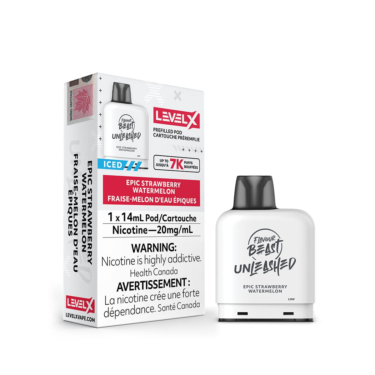Level X Flavour Beast Unleashed Epic Strawberry Watermelon Disposable Vape Pen Disposable Flavour Beast