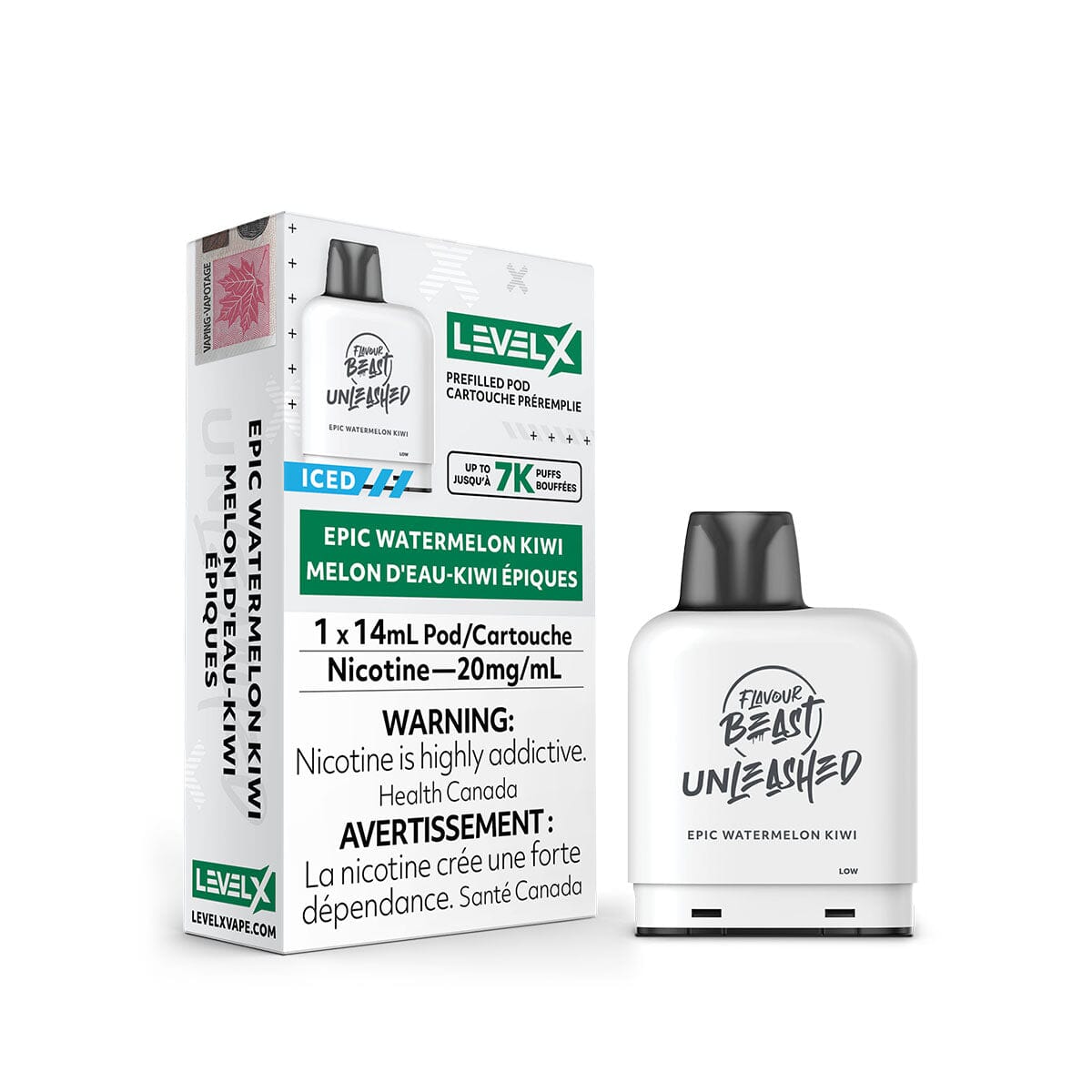Level X Flavour Beast Unleashed Epic Watermelon Kiwi Disposable Vape Pen Disposable Flavour Beast