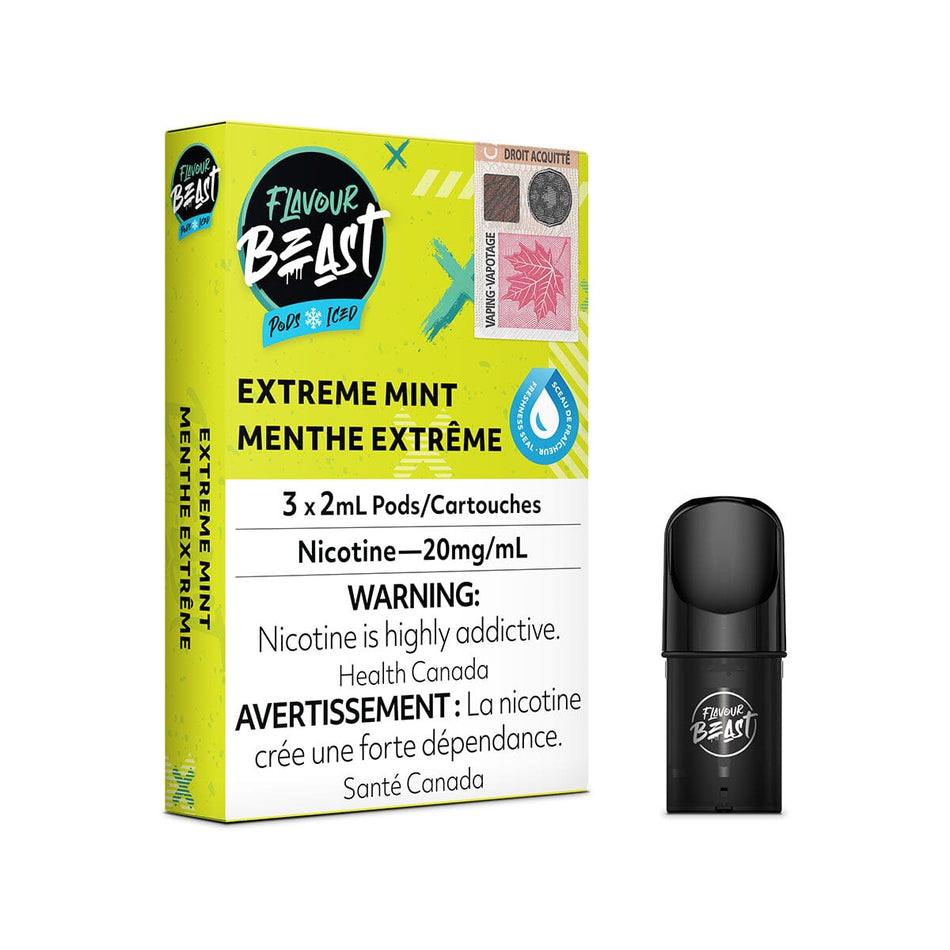 STLTH Compatible Flavour Beast Extreme Mint Iced Vape Pods Pre-filled Pod Flavour Beast