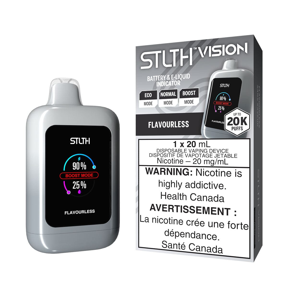 STLTH Vision Flavourless Disposable Vape Disposable STLTH