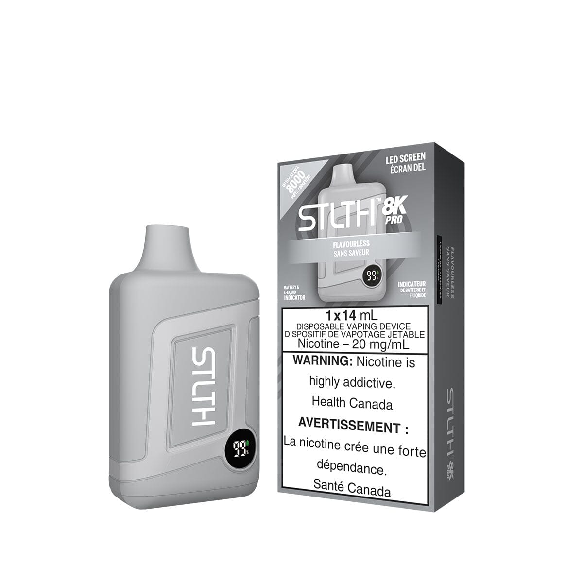 STLTH 8K Pro Flavourless Disposable Vape Pen Disposable STLTH