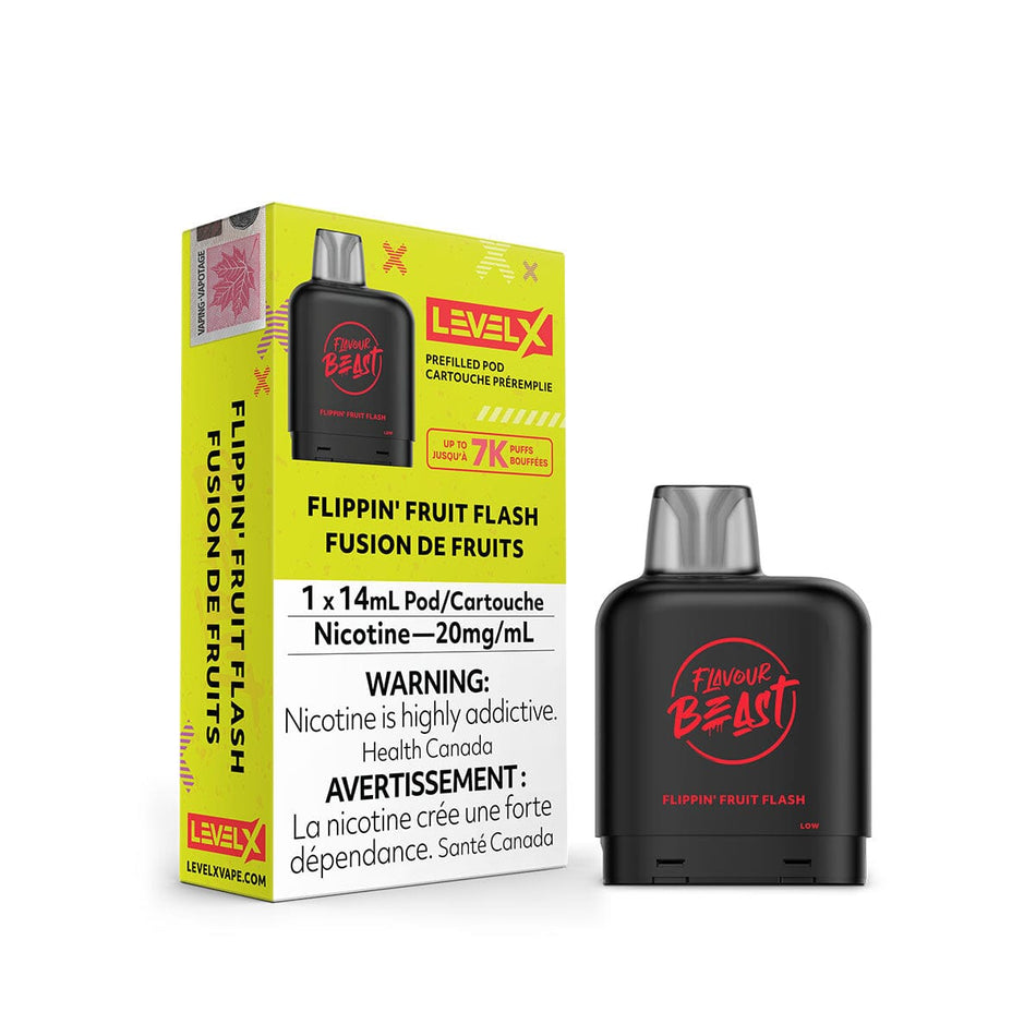 Flavour Beast Level X Flippin Fruit Flash Disposable Vape Pod Disposable Flavour Beast