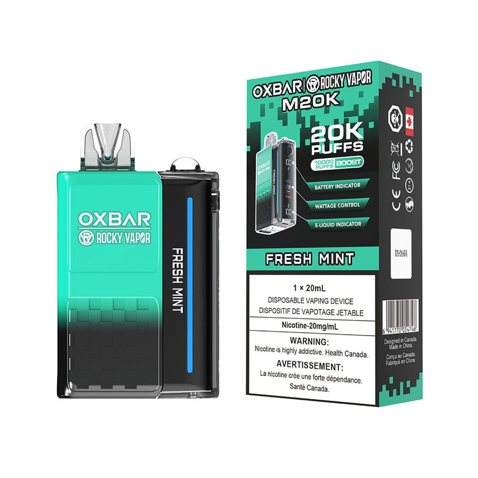 Oxbar M20K Fresh Mint Disposable Vape Disposable Oxbar