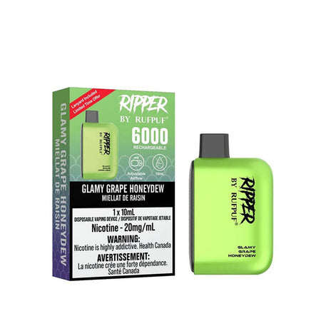 Gcore RUFPUF 6000 Glamy Grape Honeydew Disposable Vape Pen Disposable Gcore RUFPUF 6000