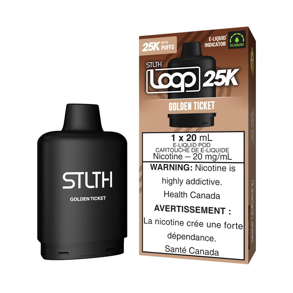 STLTH Loop 25K Golden Ticket Disposable Vape Pod Disposable STLTH