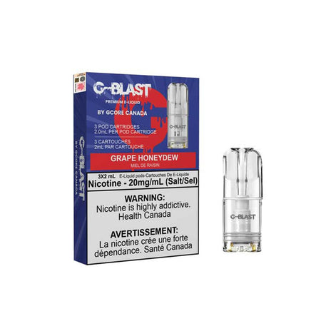 Stlth Compatible G-Blast Grape Honeydew Vape Pods Pre-filled Pod Gcore