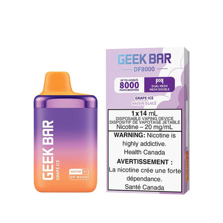 Geek Bar DF8000 Grape Ice Disposable Vape Disposable Geek Bar