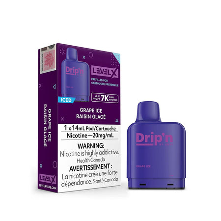 Drip'n Level X Grape Ice Disposable Vape Pod Disposable Drip'n