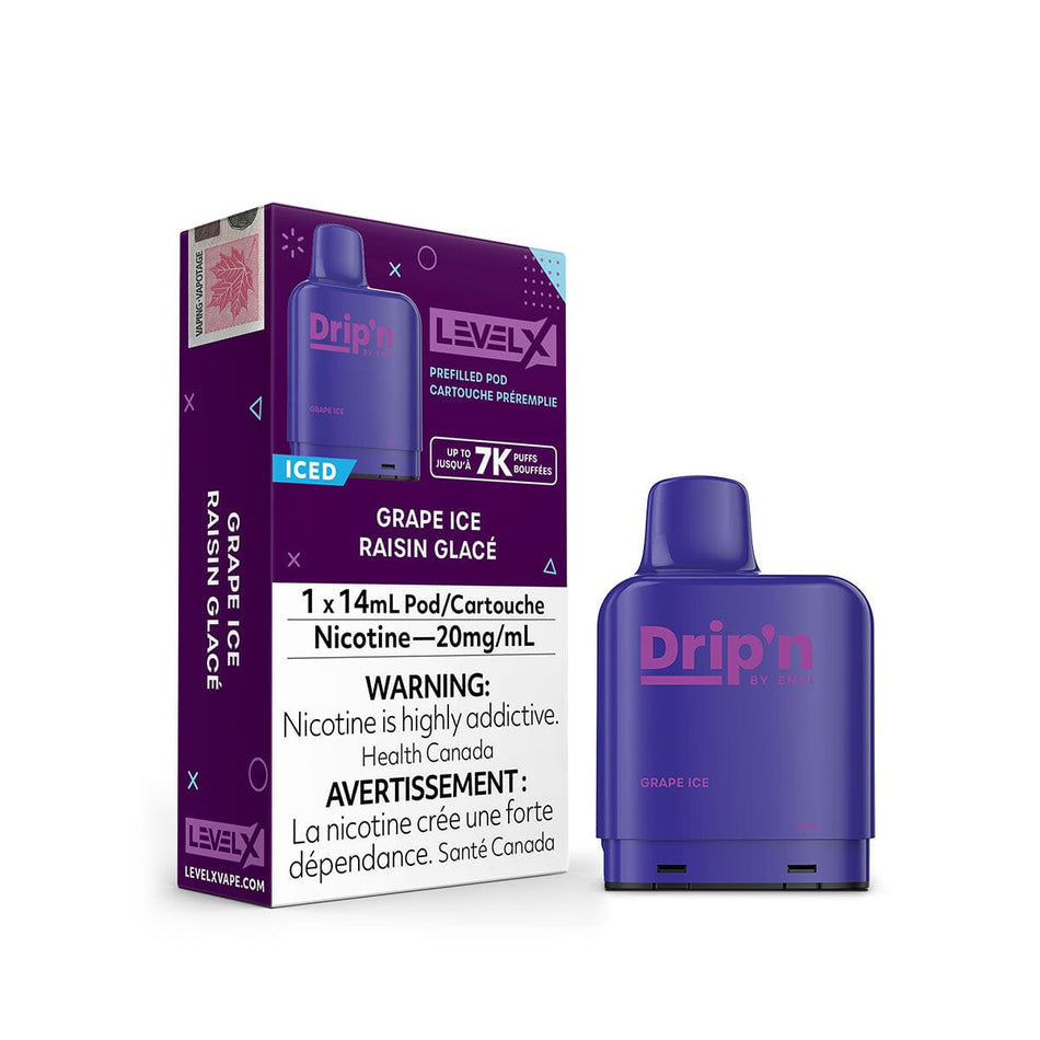 Drip'n Level X Grape Ice Disposable Vape Pod Disposable Drip'n