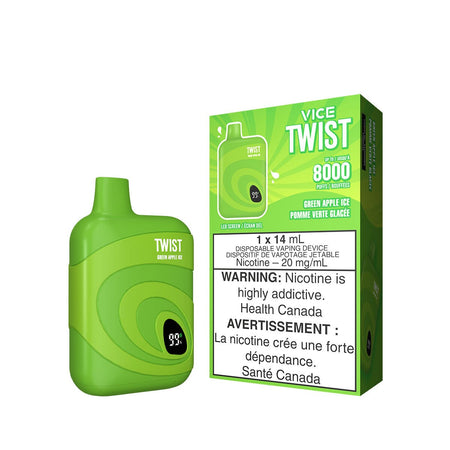 Vice Twist Green Apple Ice Disposable Vape Pen Disposable Vice