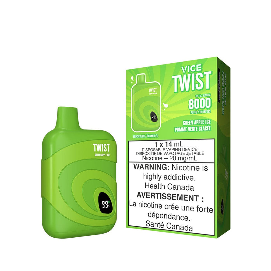 Vice Twist Green Apple Ice Disposable Vape Pen Disposable Vice
