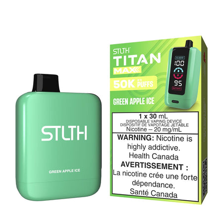 STLTH Titan Max Green Apple Ice Disposable Vape Disposable STLTH