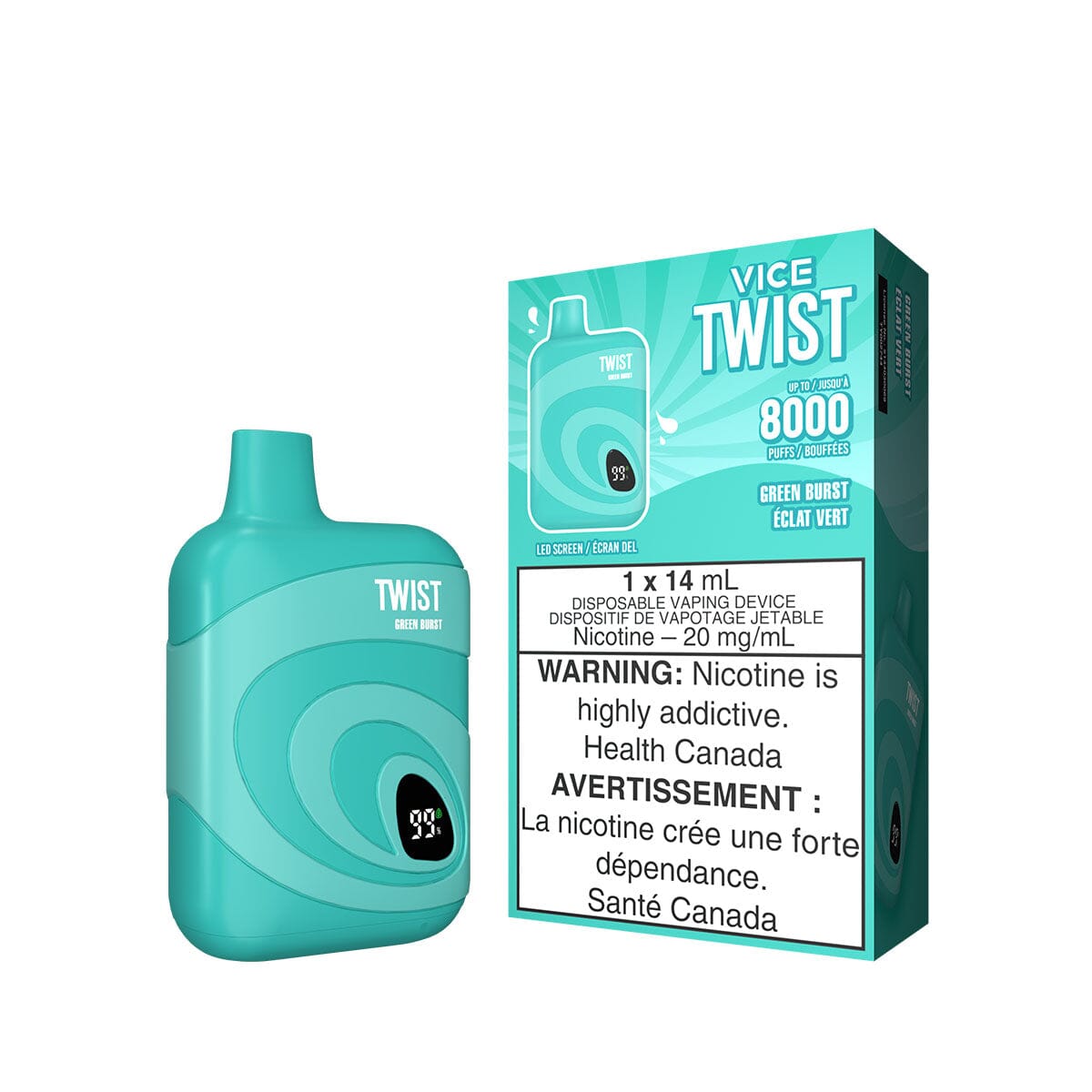 Vice Twist Green Burst Disposable Vape Pen