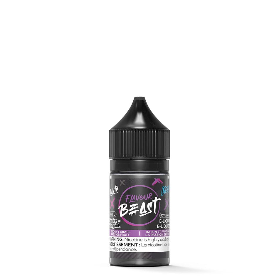 Flavour Beast Groovy Grape Passionfruit Iced Salt Nic E Liquid E-Liquid Flavour Beast