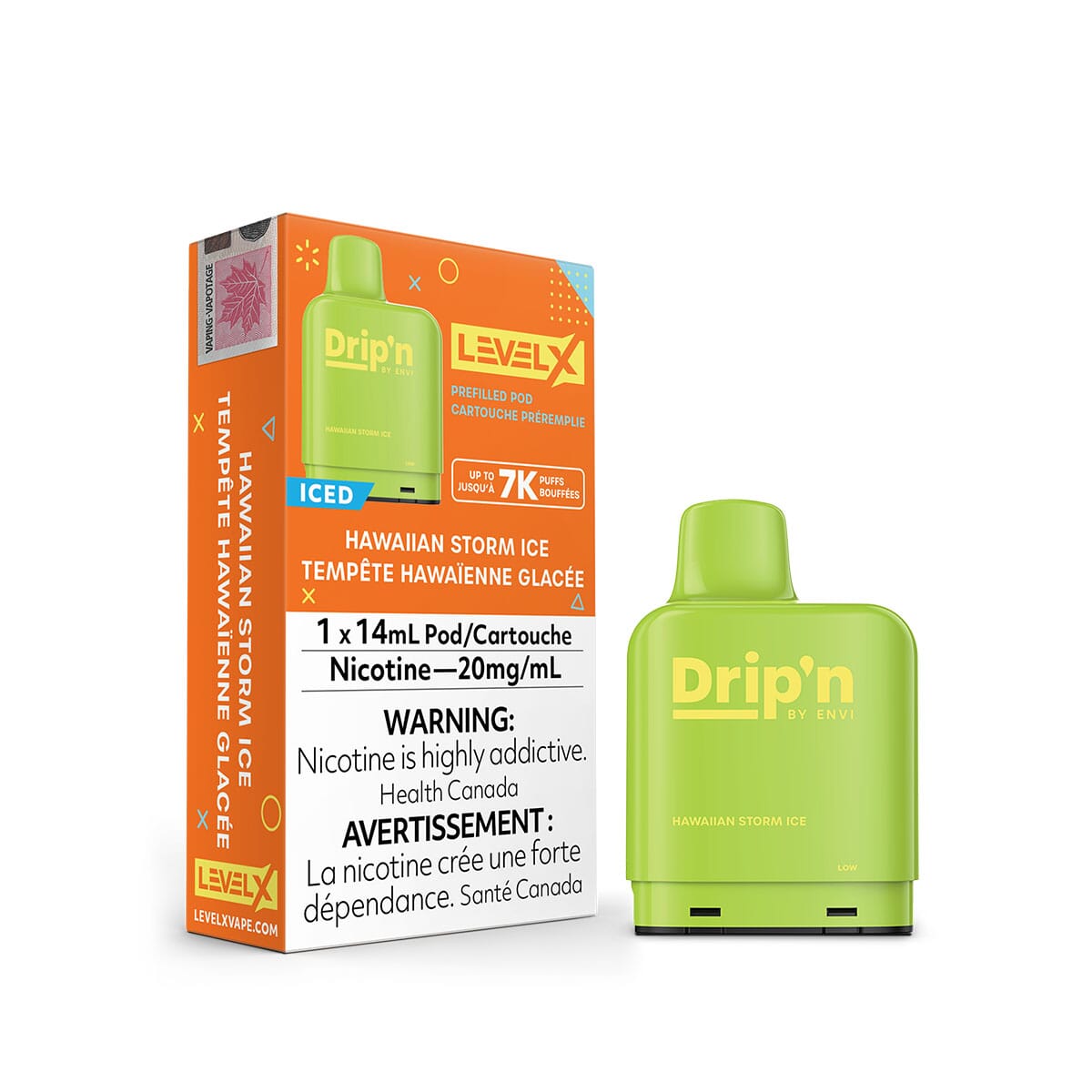 Drip'n Level X Hawaiian Storm Ice Disposable Vape Pod Disposable Drip'n