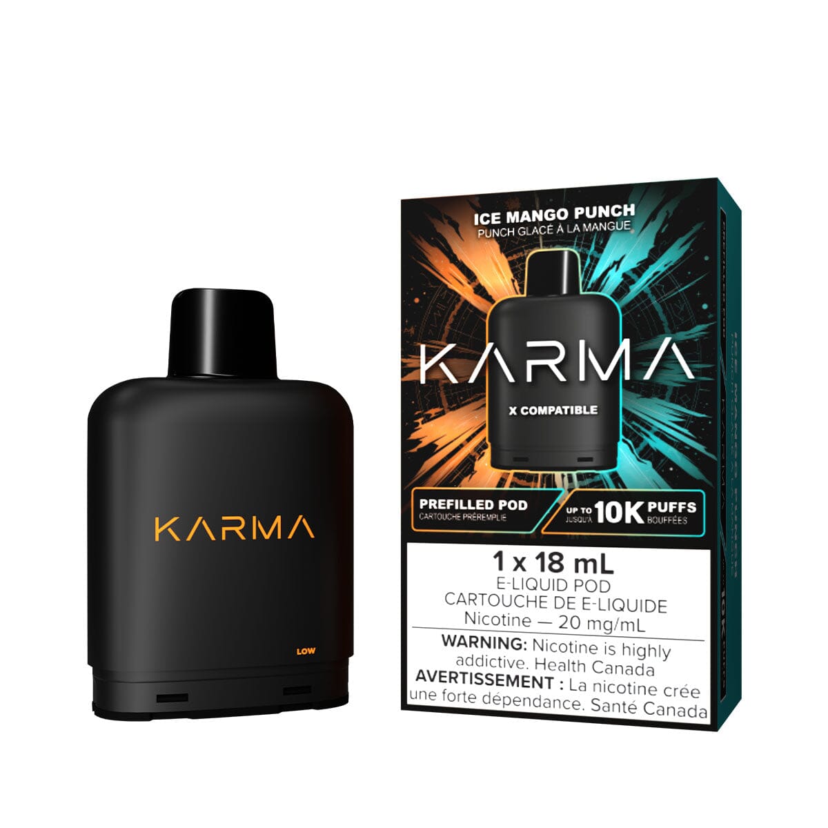 Level X Karma Ice Mango Punch Disposable Vape Pod Disposable Level X