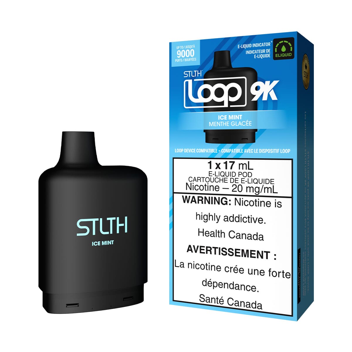 STLTH Loop 2 Ice Mint Disposable Vape Pod Disposable Loop 2