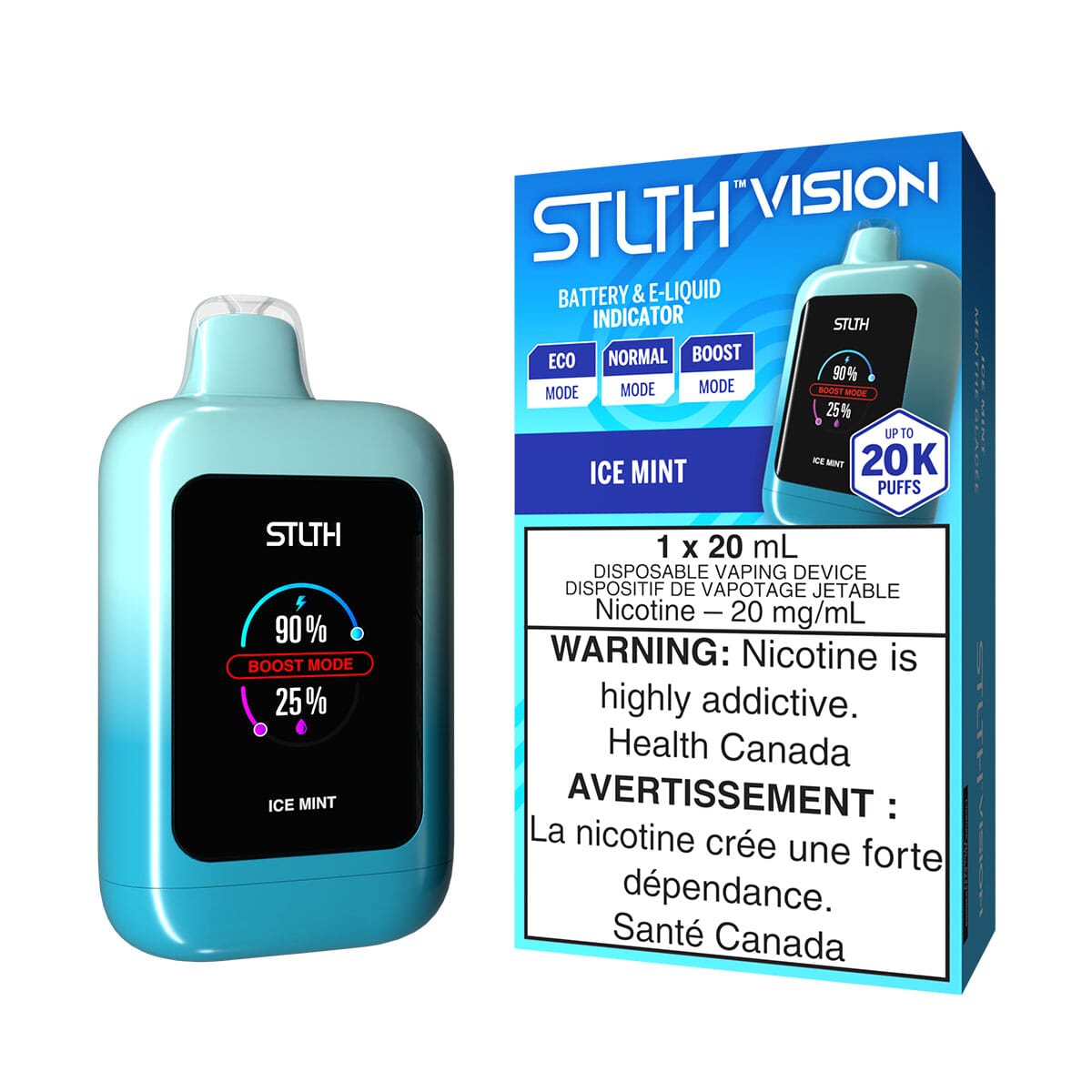 STLTH Vision Ice Mint Disposable Vape Disposable STLTH