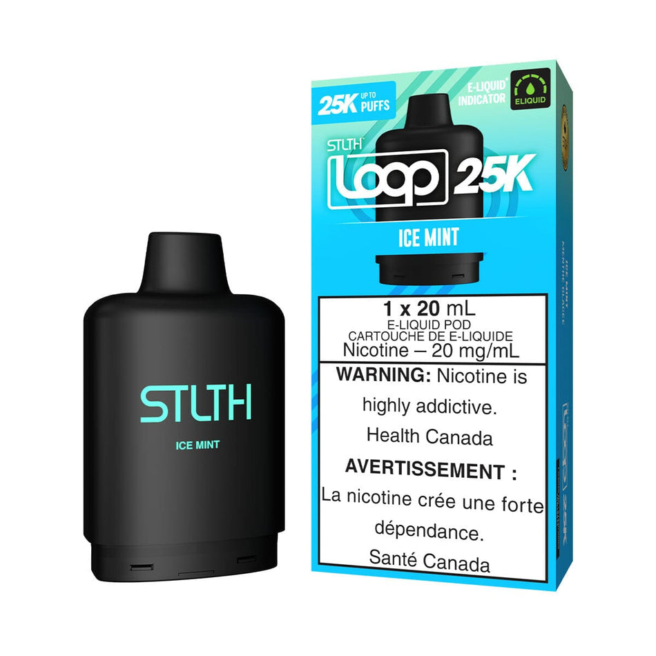 STLTH Loop 25K Ice Mint Disposable Vape Pod Disposable STLTH