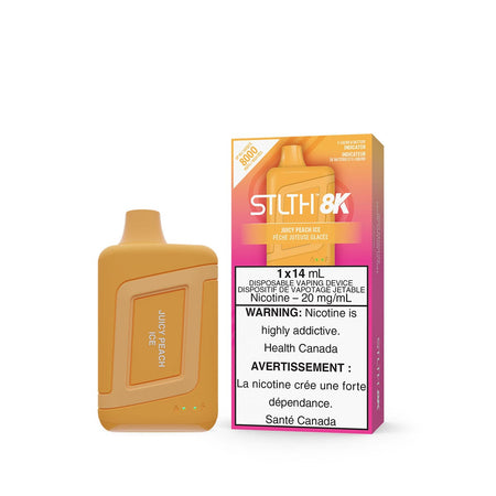STLTH 8K Juicy Peach Ice Disposable Vape Disposable STLTH