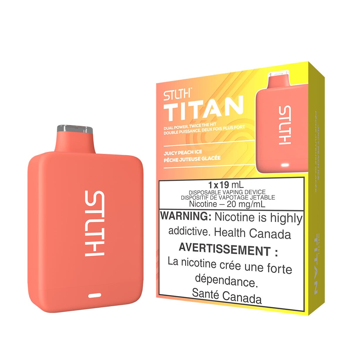 STLTH Titan Juicy Peach Ice Disposable Vape Pen Disposable STLTH