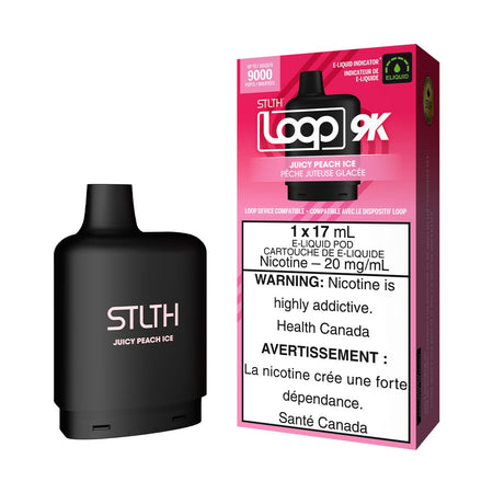 STLTH Loop 2 Juicy Peach Ice Disposable Vape Pod Disposable Loop 2