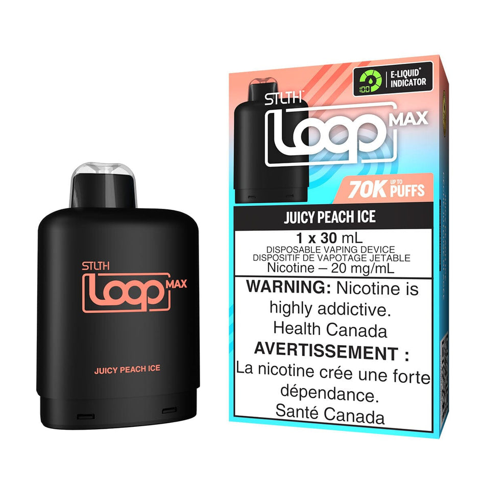 STLTH Loop MAX Juicy Peach Ice Disposable Vape Pod Disposable STLTH