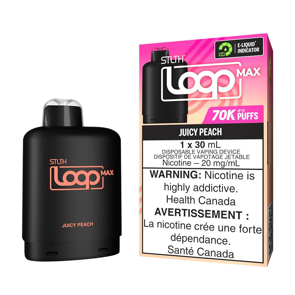 STLTH Loop MAX Juicy Peach Disposable Vape Pod Disposable STLTH