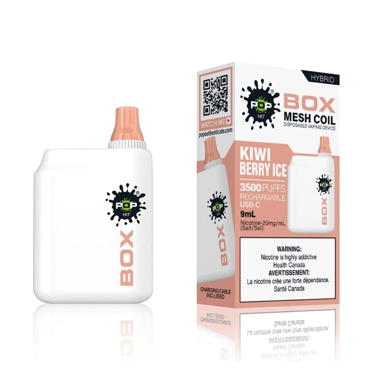 Pop Hybrid Box Kiwi Berry Ice Disposable Vape Pen Disposable Pop Hybrid Box