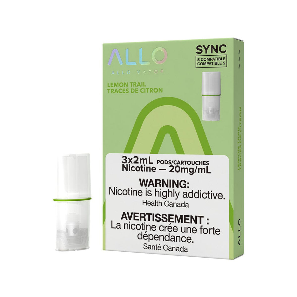 STLTH Compatible Allo Sync Lemon Trail Vape Pods Pre-filled Pod Allo Sync