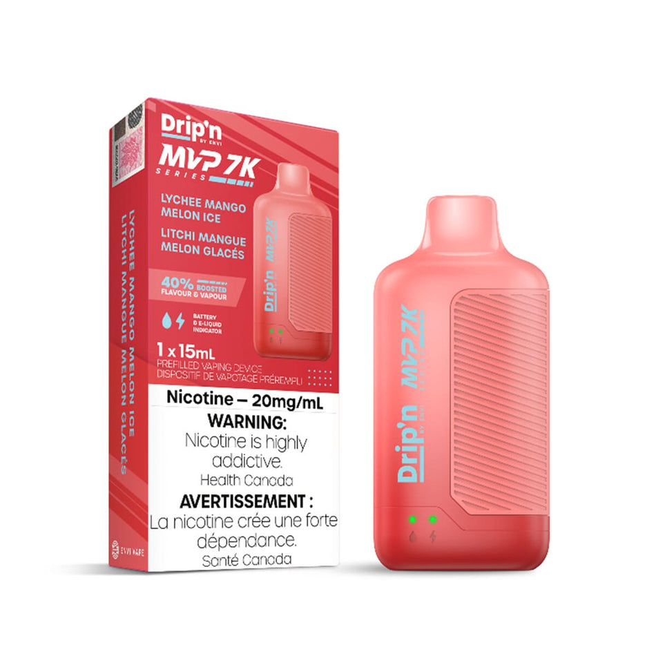 Drip'n by Envi MVP Series Lychee Mango Melon Iced Disposable Vape Disposable Drip'n