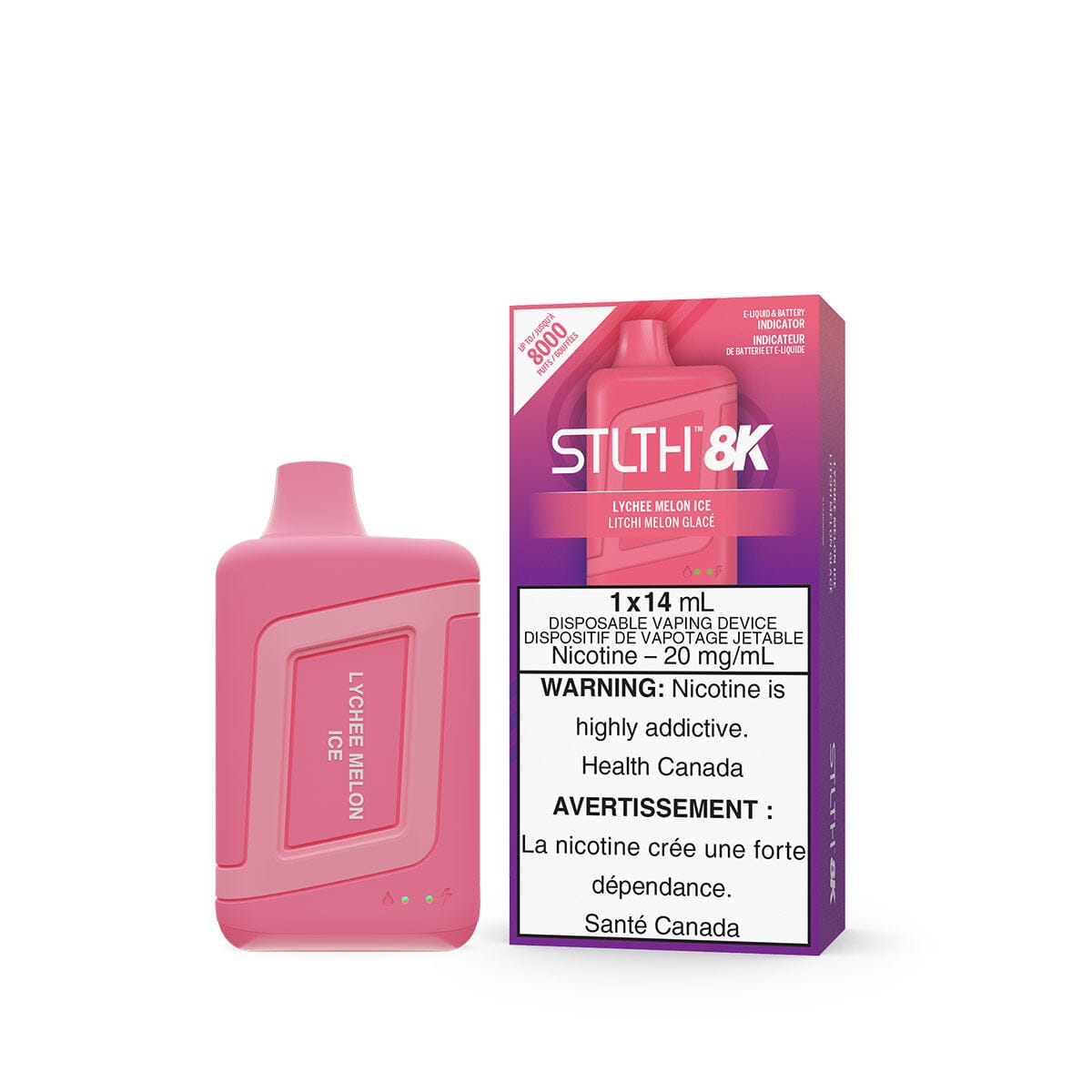 STLTH 8K Lychee Melon Ice Disposable Vape Disposable STLTH