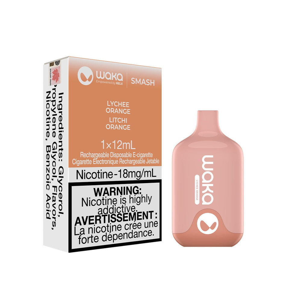 Waka Smash Lychee Orange Disposable Vape Disposable Waka