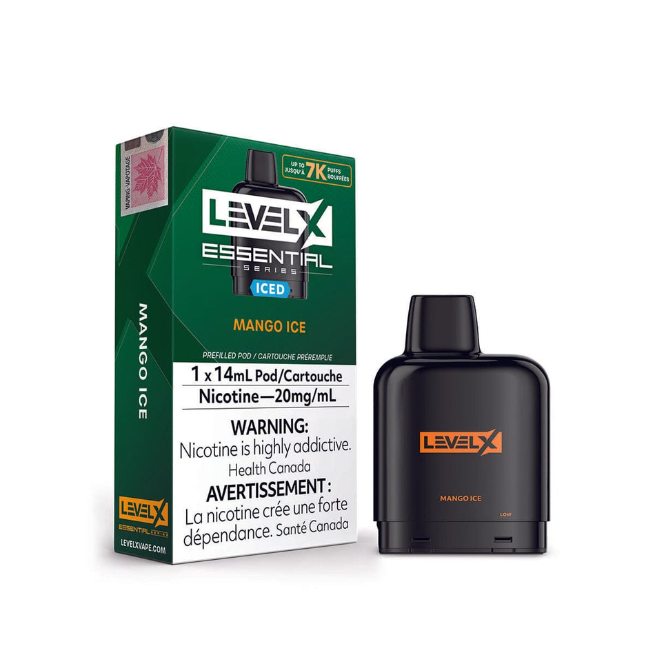 Level X Essential Series Mango Ice Disposable Vape Pod Disposable Level X