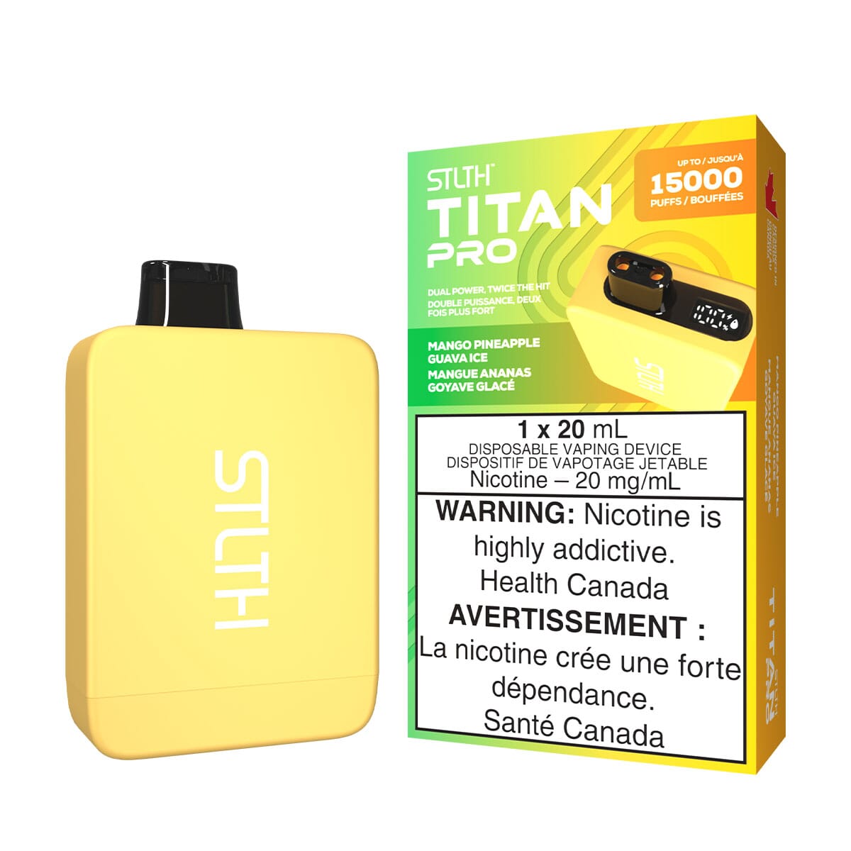 STLTH Titan Pro Mango Pineapple Guava Ice Disposable Vape Disposable STLTH