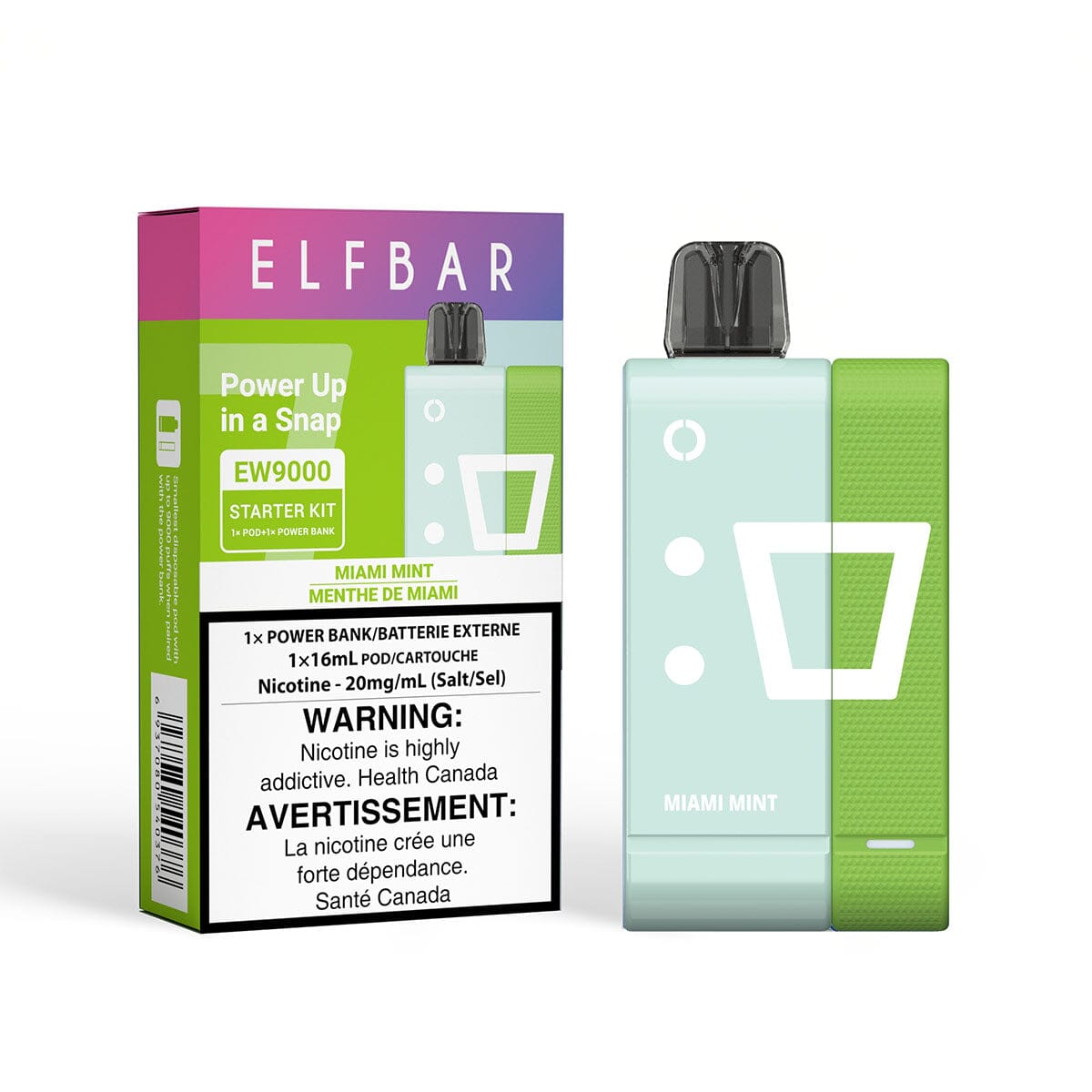 Elf Bar EW9000 Miami Mint Disposable Starter Kit Disposable Elf Bar
