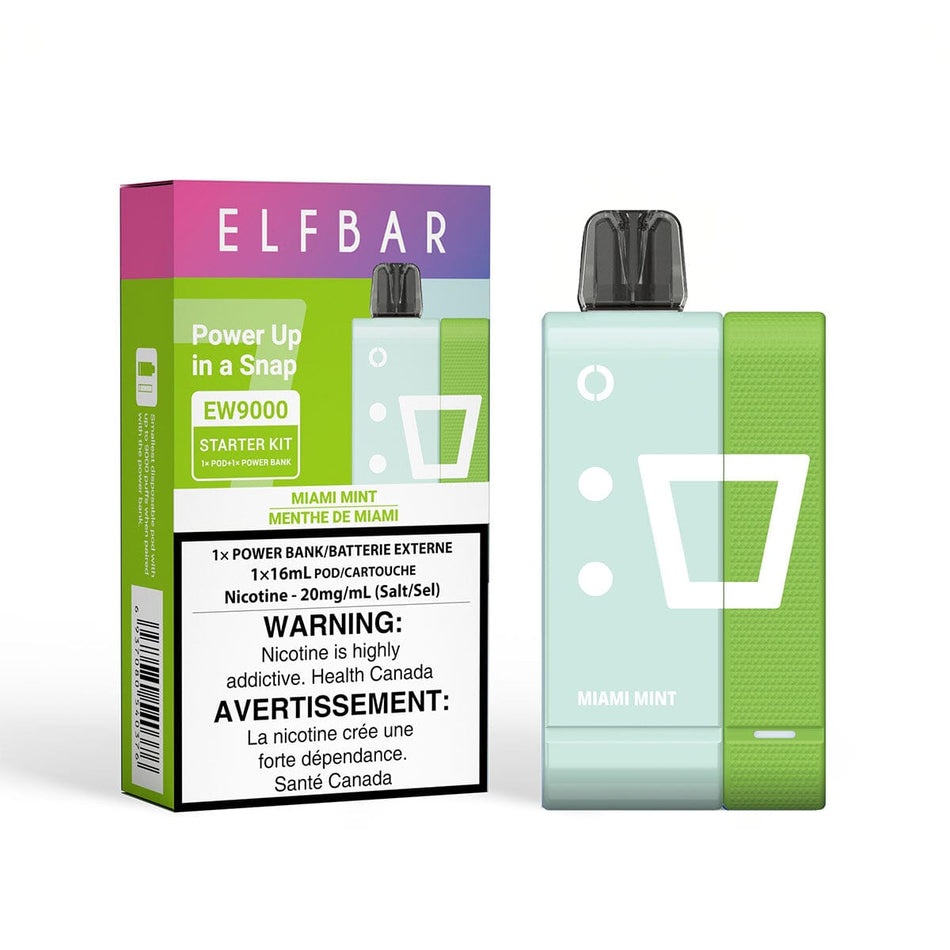 Elf Bar EW9000 Miami Mint Disposable Starter Kit Disposable Elf Bar