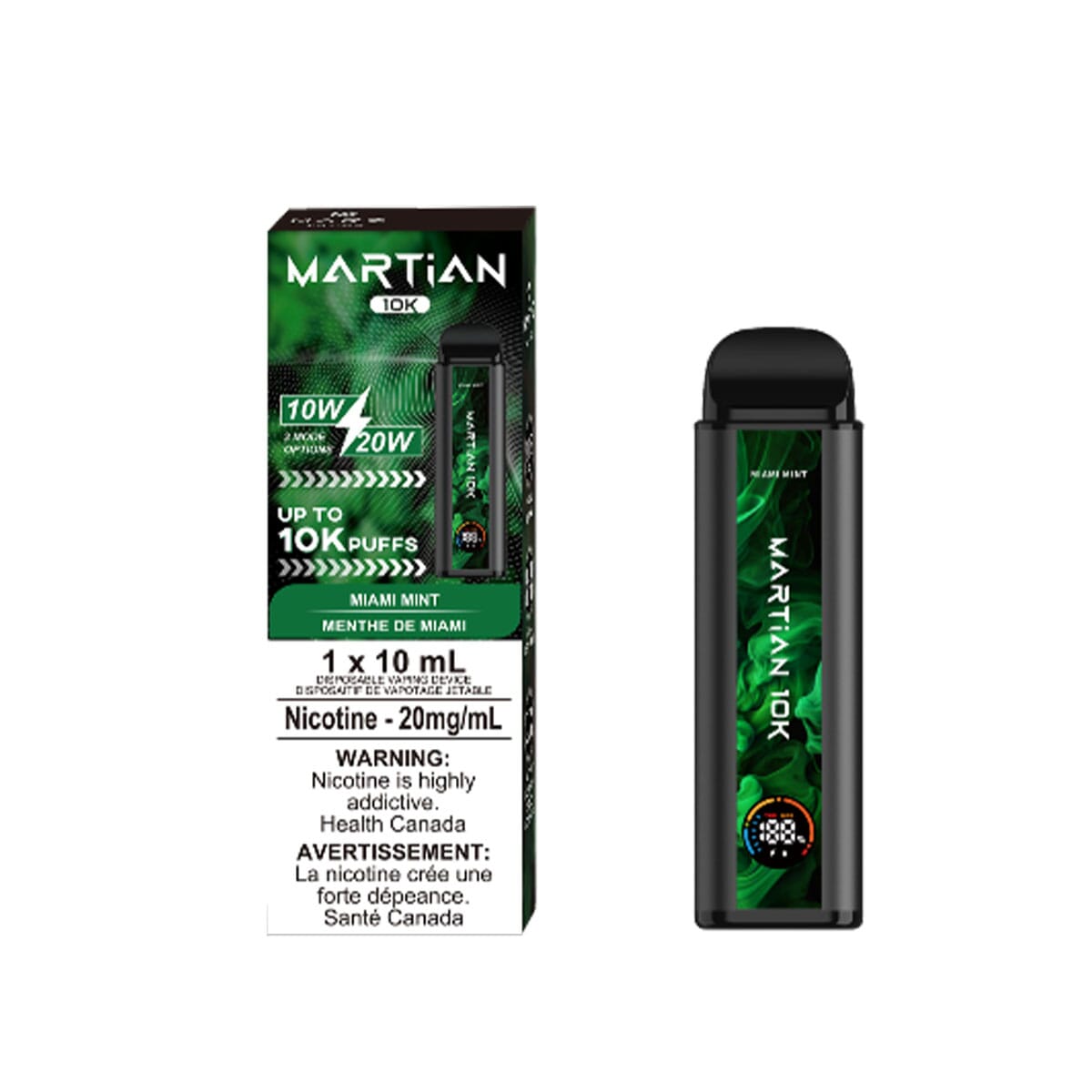 Marz Martian 10K Miami Mint Disposable Vape Pen Disposable Marz
