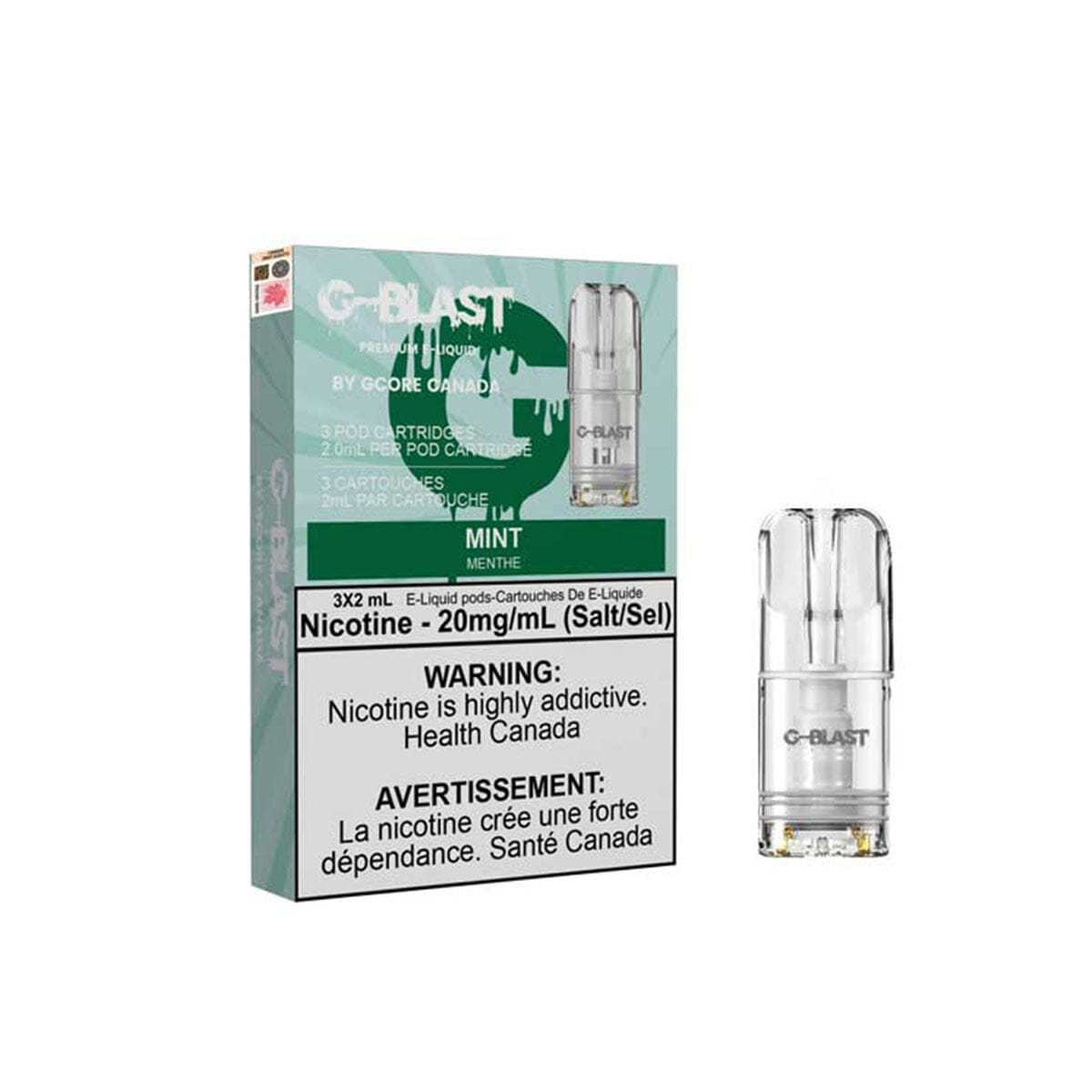 Stlth Compatible G-Blast Mint Vape Pods Pre-filled Pod Gcore