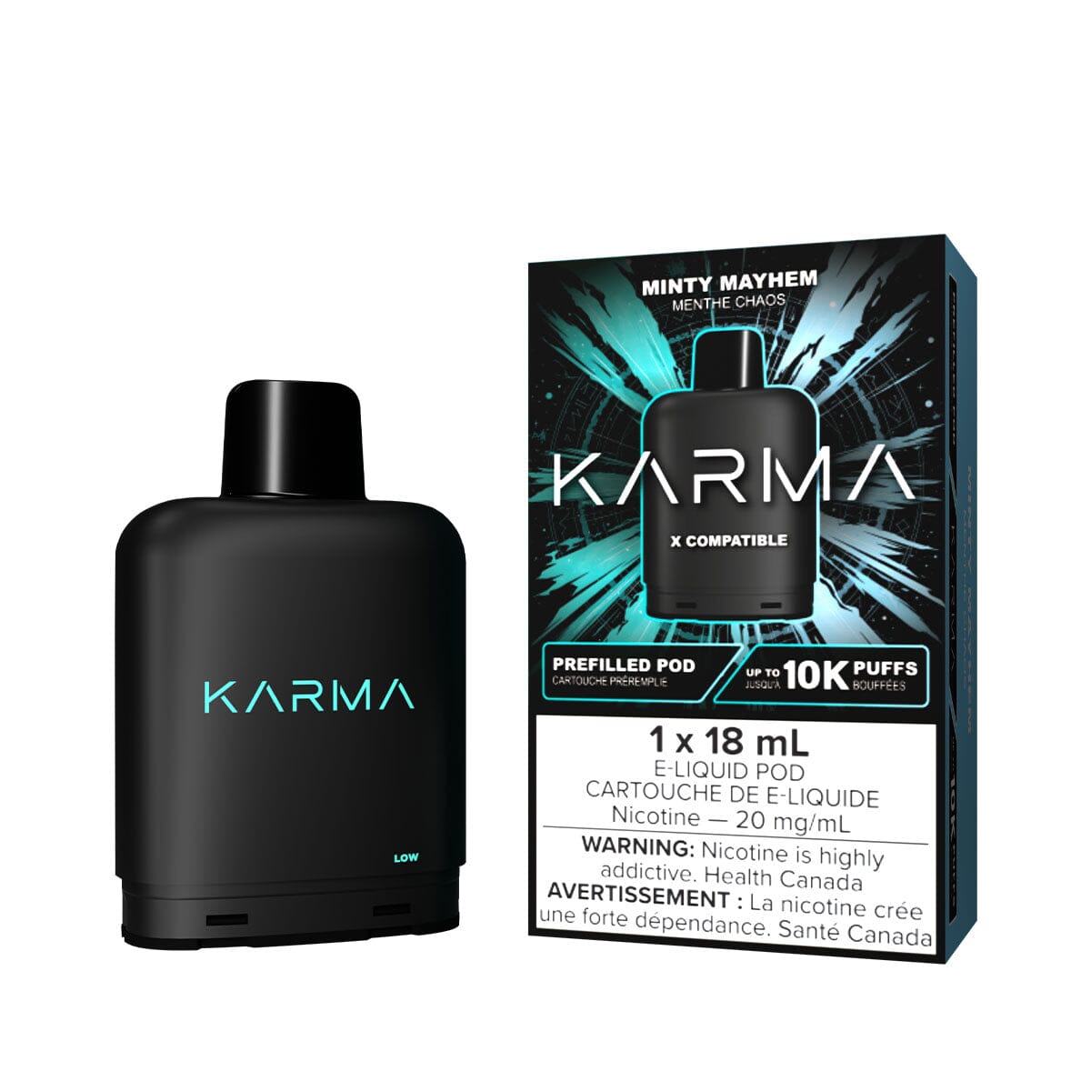Level X Karma Minty Mayhem Disposable Vape Pod Disposable Level X