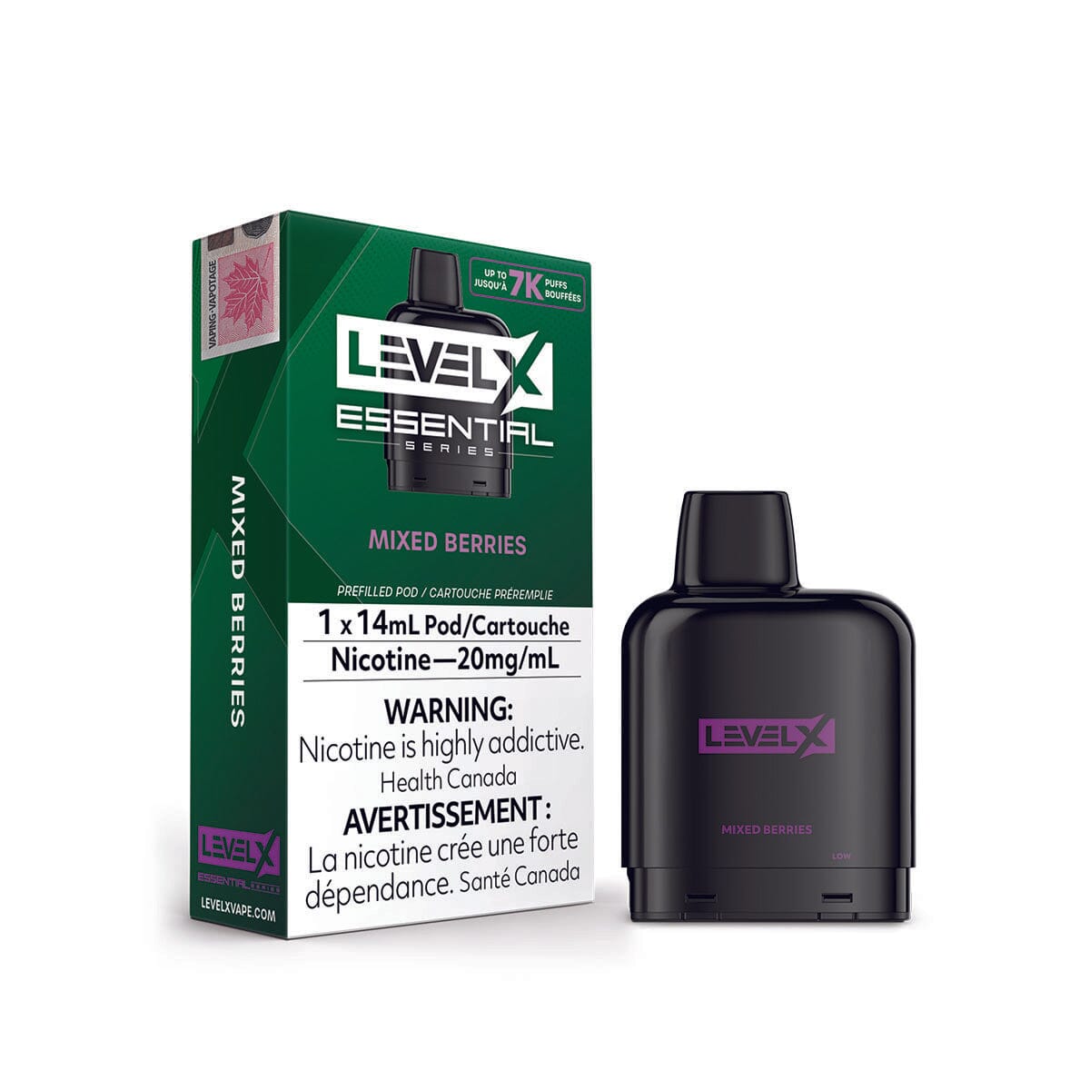 Level X Essential Series Mixed Berries Disposable Vape Pod Disposable Level X